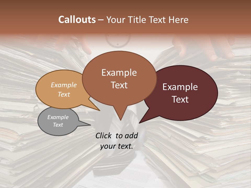 Paperwork  Documents PowerPoint Template