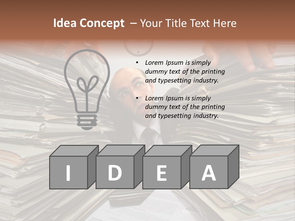 Paperwork  Documents PowerPoint Template