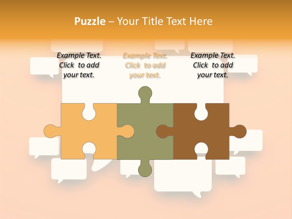 Message Speak Room PowerPoint Template