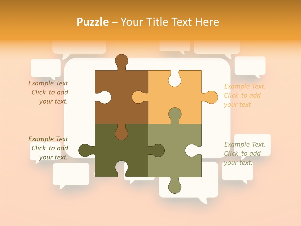 Message Speak Room PowerPoint Template