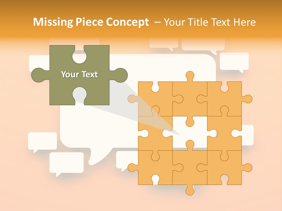 Message Speak Room PowerPoint Template