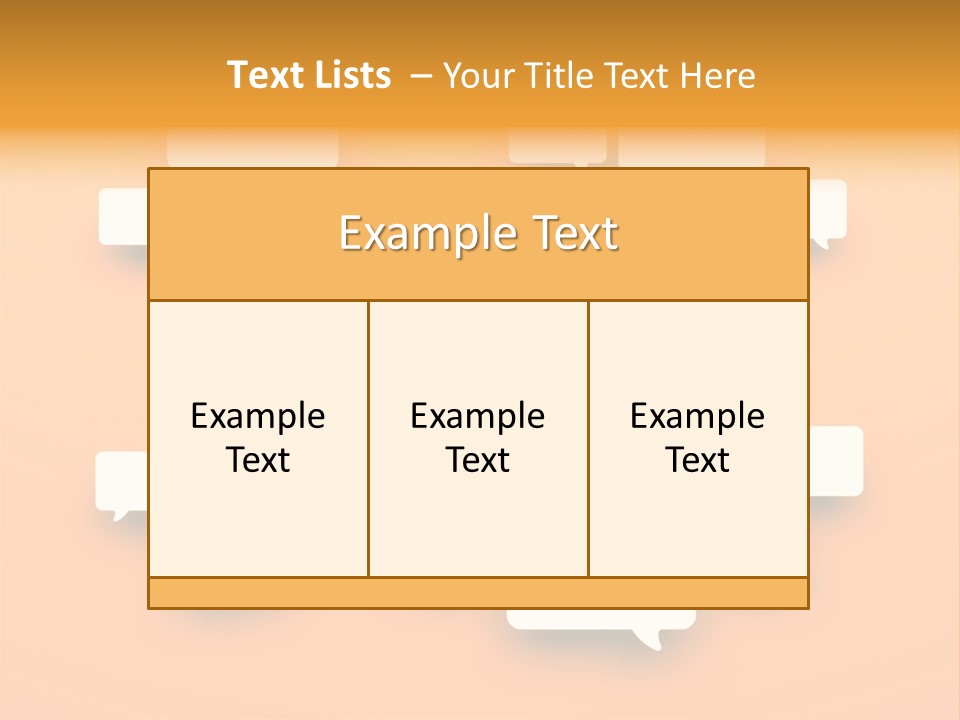 Message Speak Room PowerPoint Template