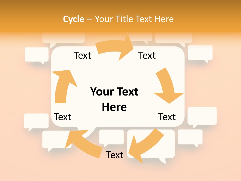 Message Speak Room PowerPoint Template