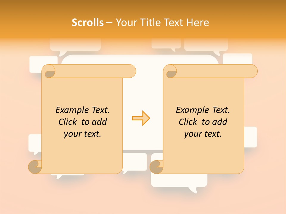 Message Speak Room PowerPoint Template