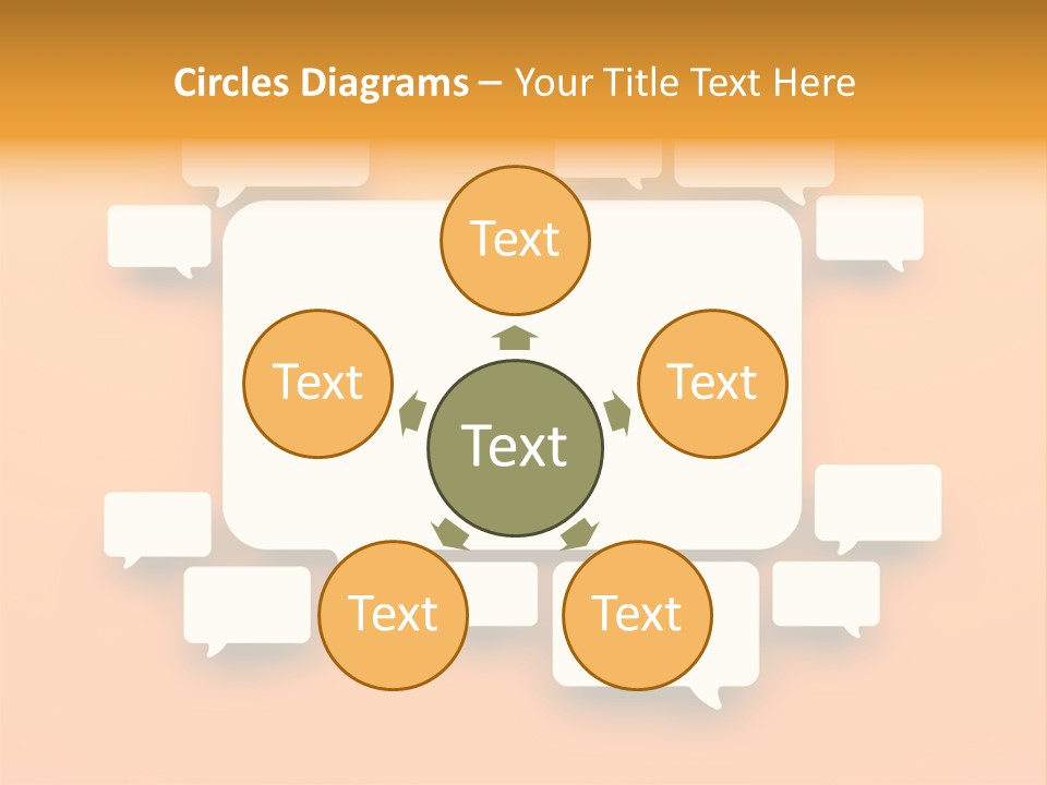 Message Speak Room PowerPoint Template