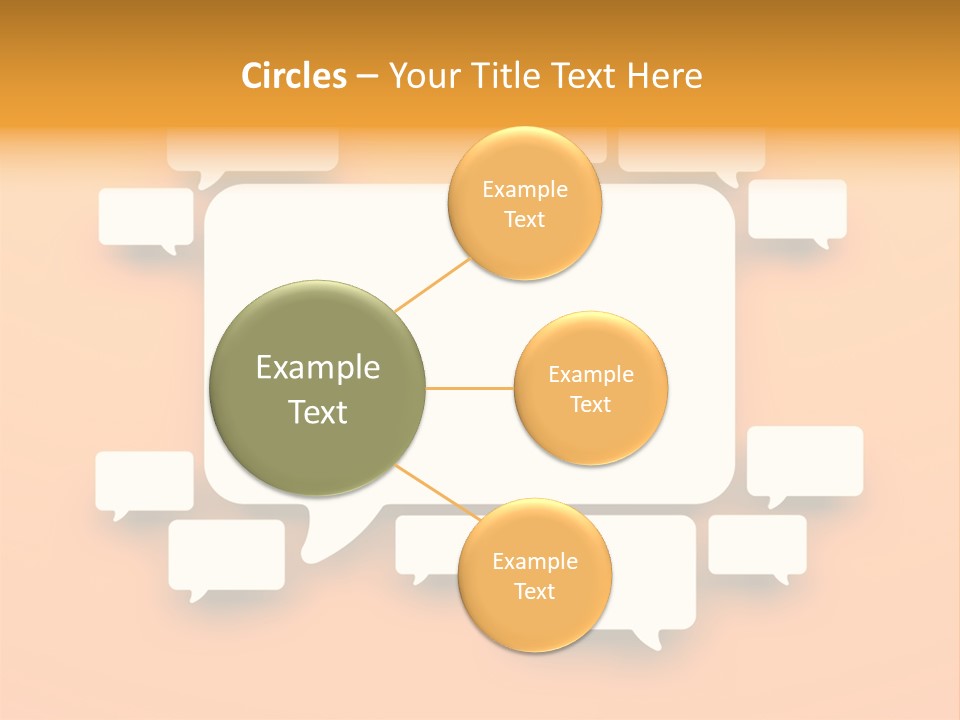 Message Speak Room PowerPoint Template