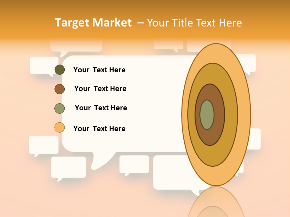 Message Speak Room PowerPoint Template