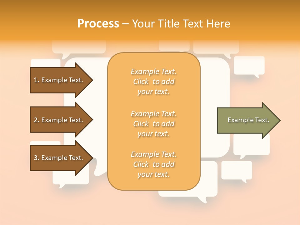 Message Speak Room PowerPoint Template