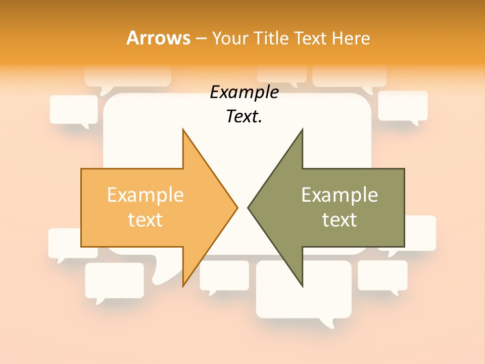 Message Speak Room PowerPoint Template