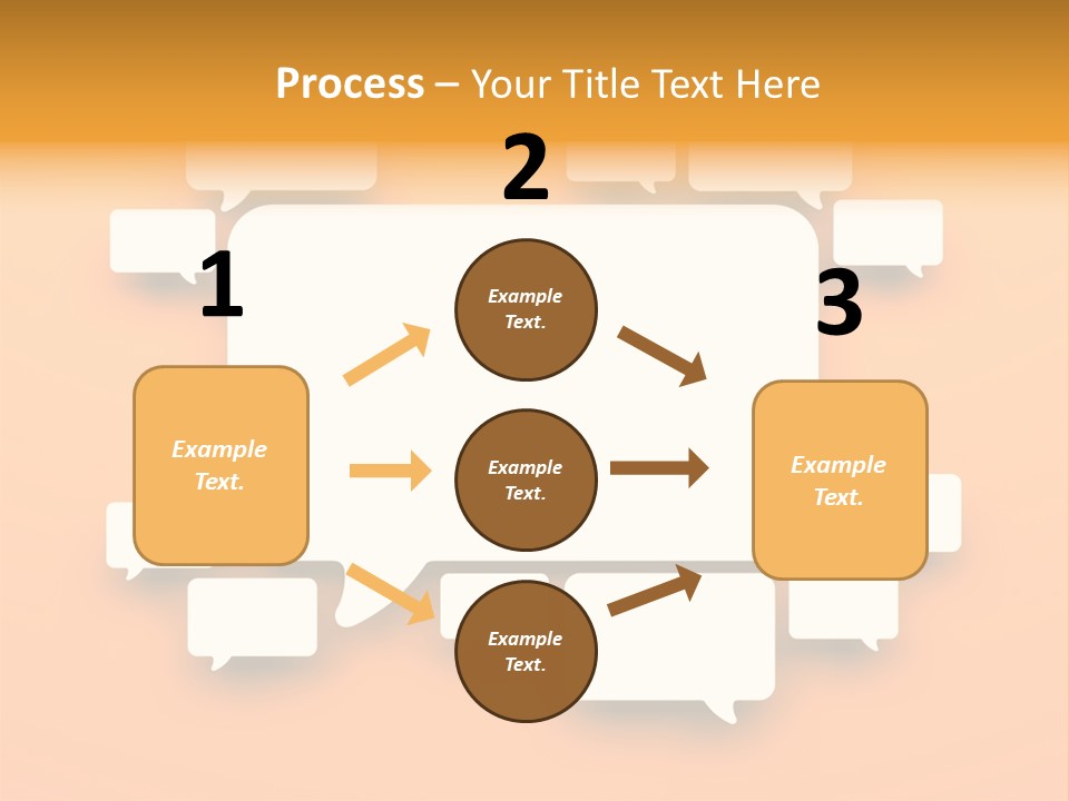 Message Speak Room PowerPoint Template