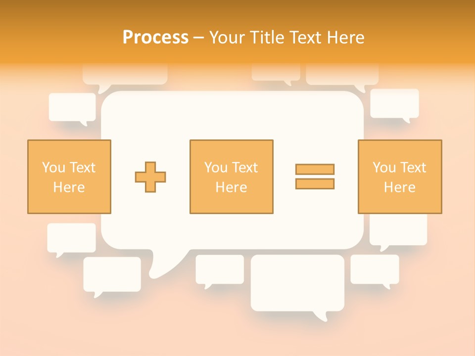 Message Speak Room PowerPoint Template