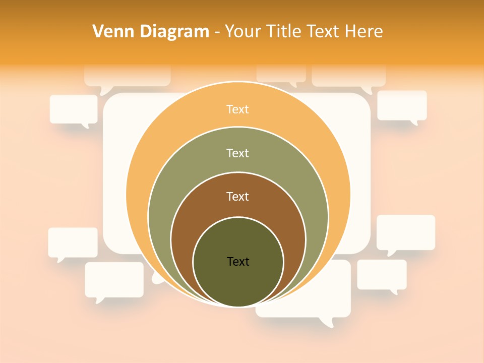 Message Speak Room PowerPoint Template