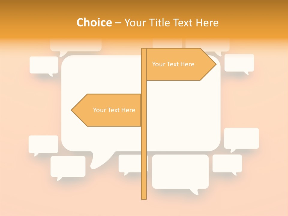 Message Speak Room PowerPoint Template