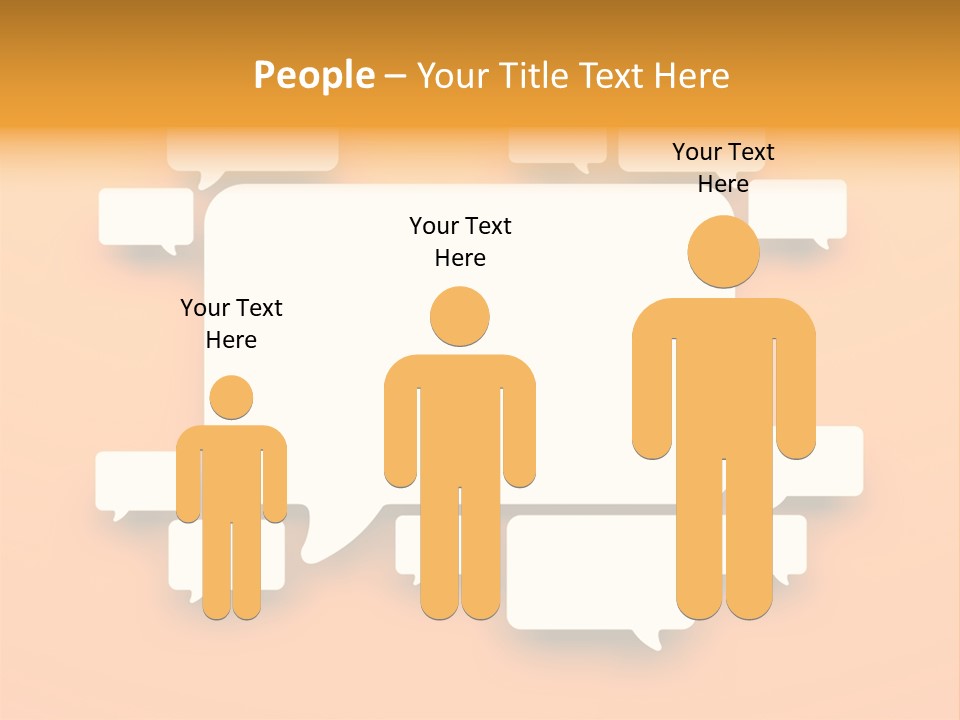 Message Speak Room PowerPoint Template