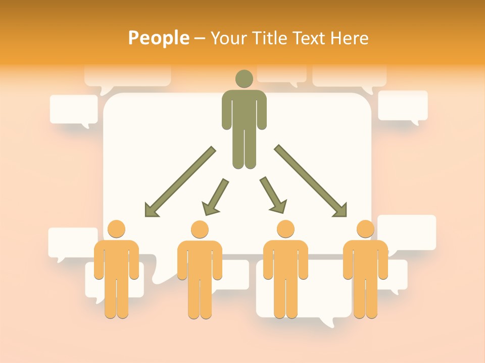 Message Speak Room PowerPoint Template