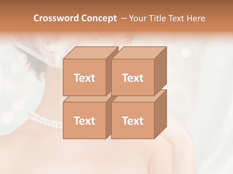 Face Bride Jewelry PowerPoint Template