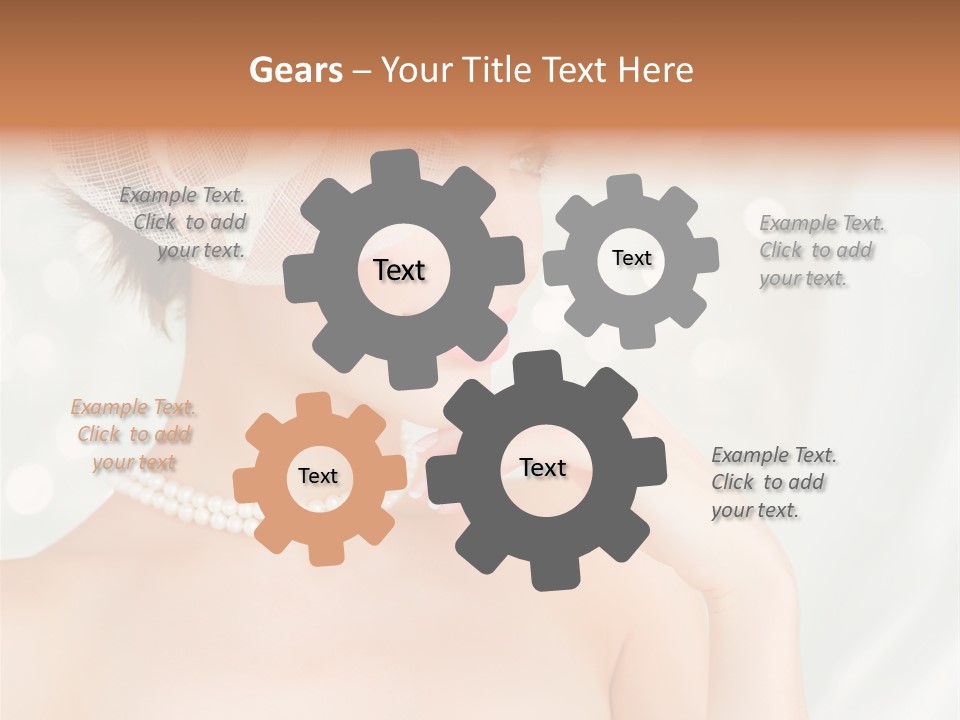 Face Bride Jewelry PowerPoint Template