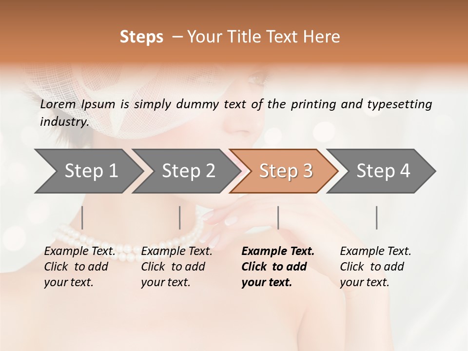 Face Bride Jewelry PowerPoint Template