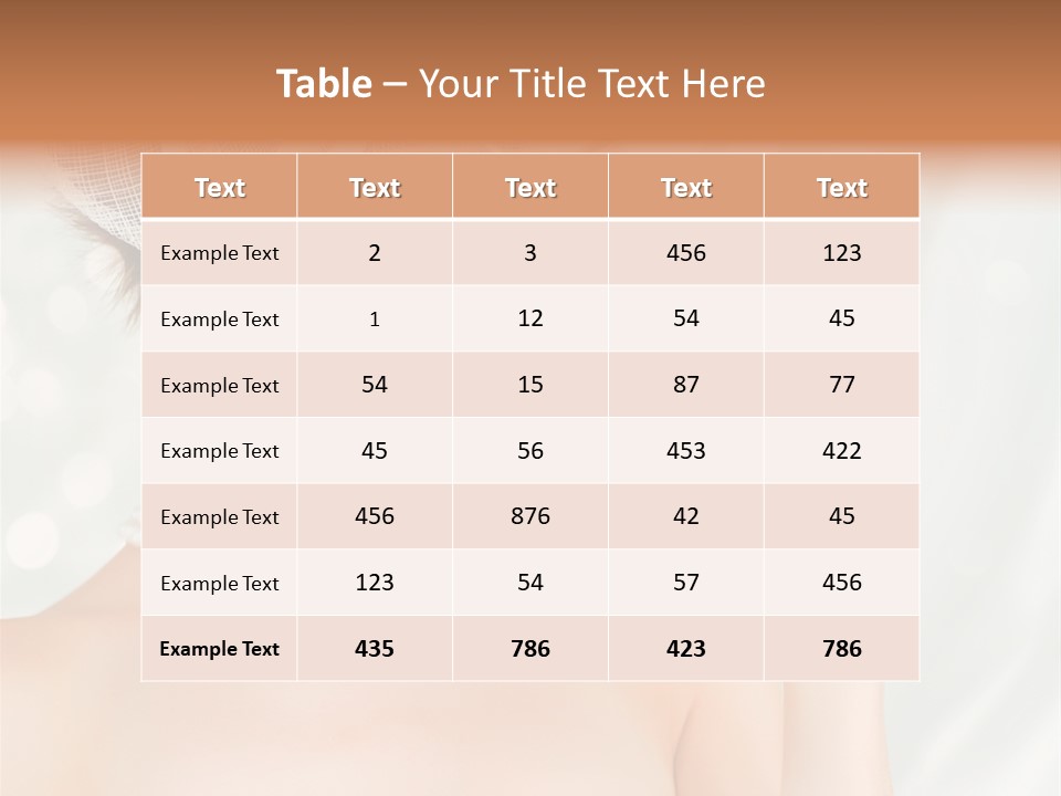 Face Bride Jewelry PowerPoint Template