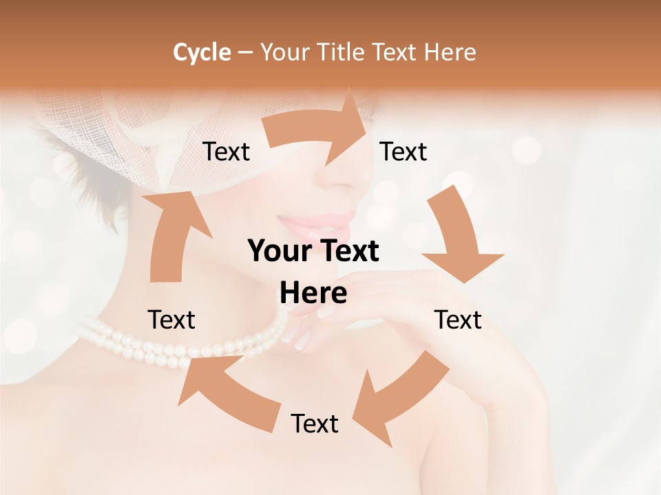 Face Bride Jewelry PowerPoint Template