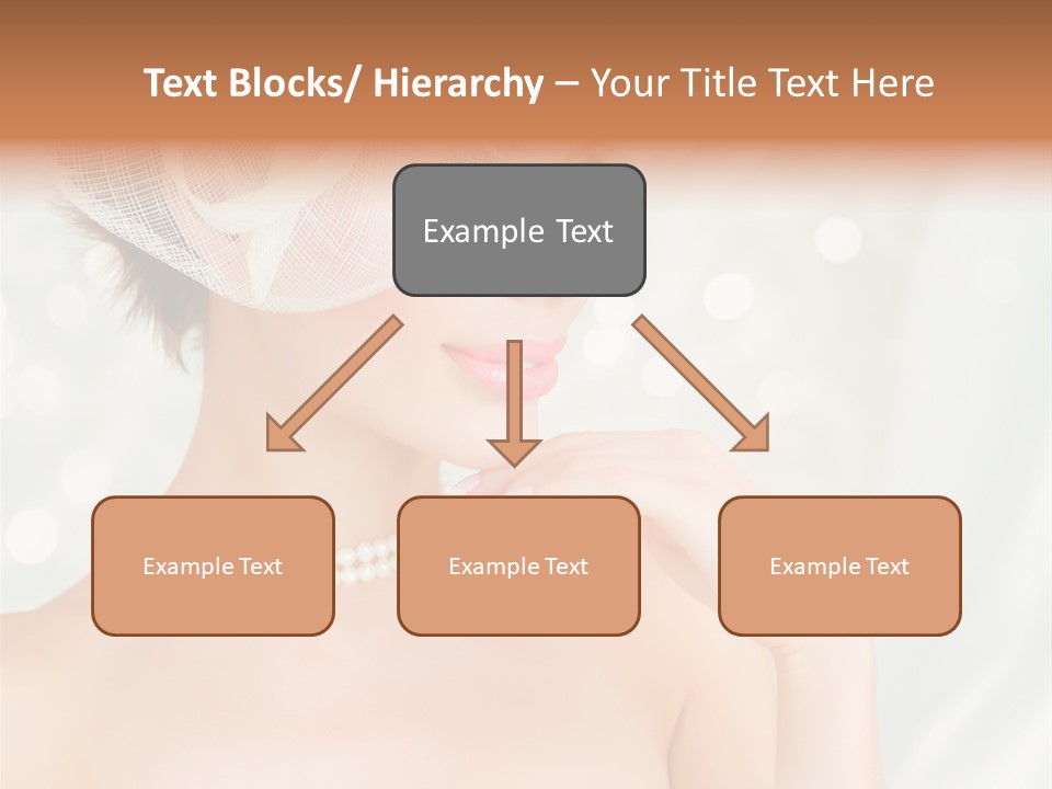 Face Bride Jewelry PowerPoint Template