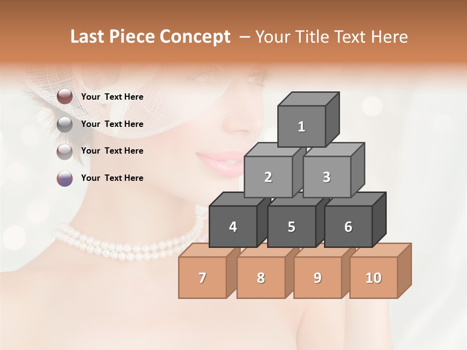 Face Bride Jewelry PowerPoint Template