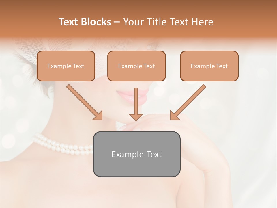 Face Bride Jewelry PowerPoint Template