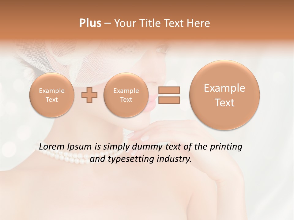 Face Bride Jewelry PowerPoint Template