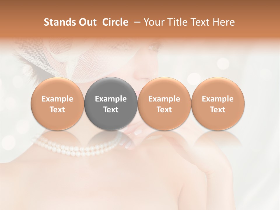 Face Bride Jewelry PowerPoint Template