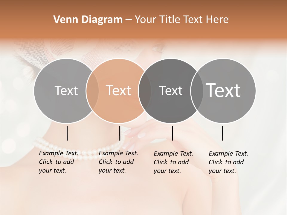 Face Bride Jewelry PowerPoint Template