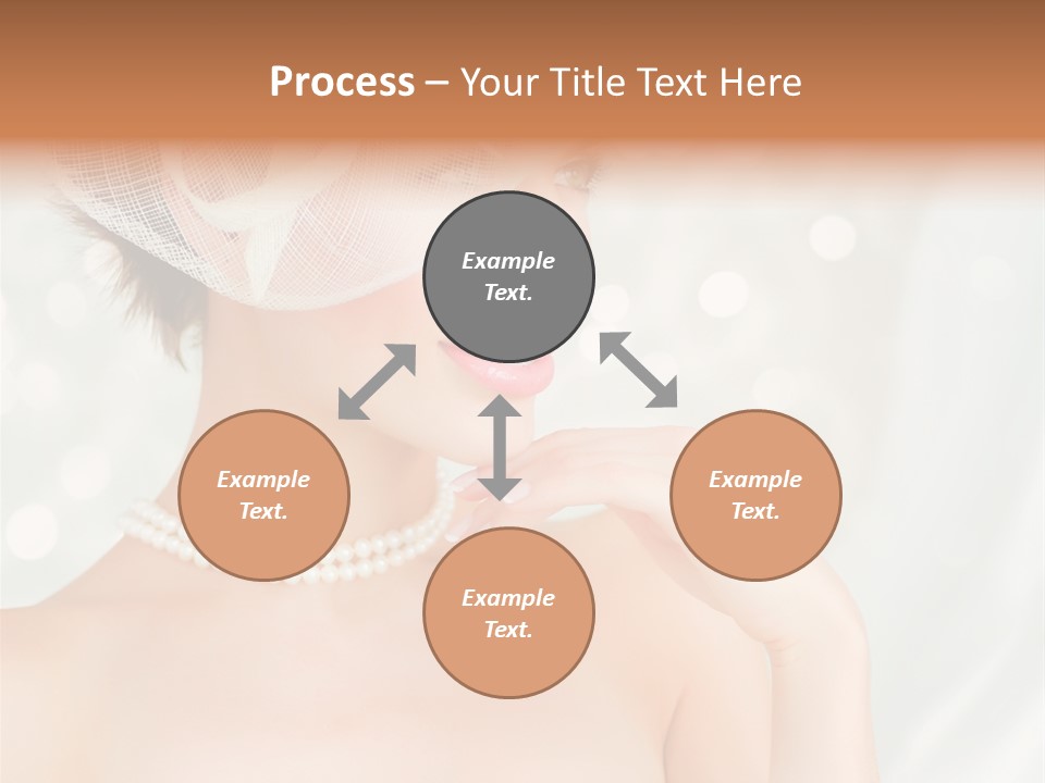 Face Bride Jewelry PowerPoint Template