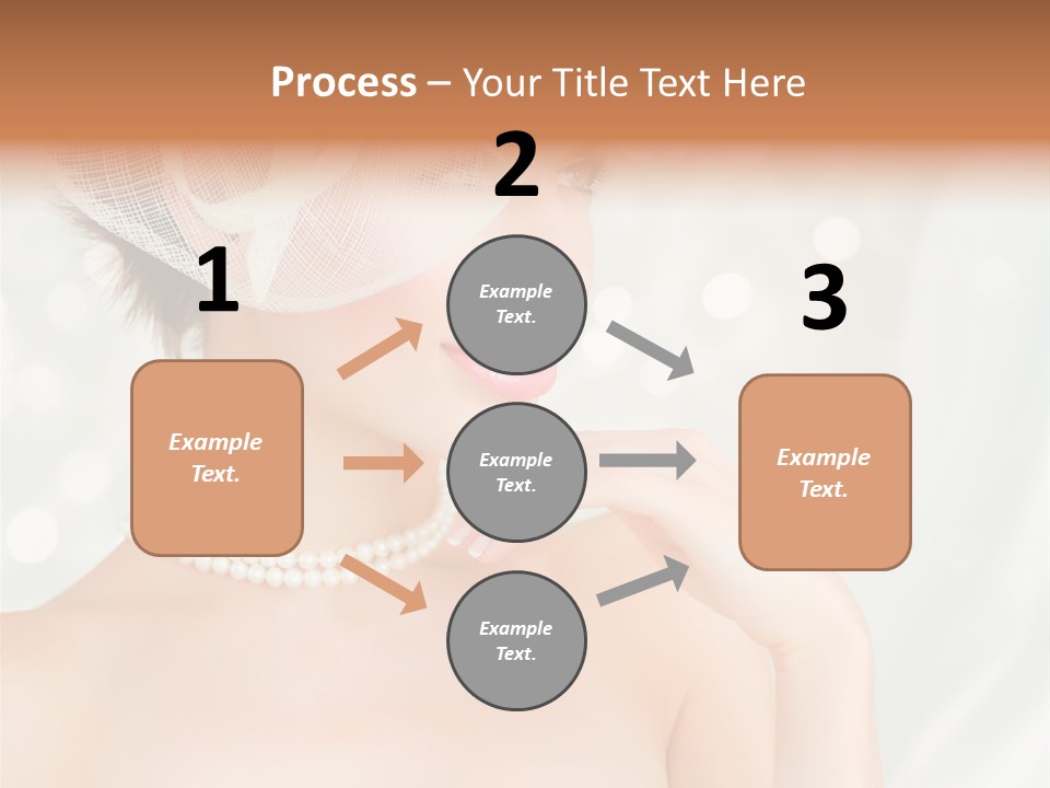 Face Bride Jewelry PowerPoint Template