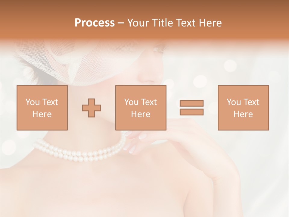 Face Bride Jewelry PowerPoint Template