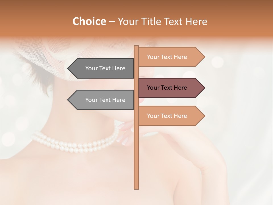 Face Bride Jewelry PowerPoint Template