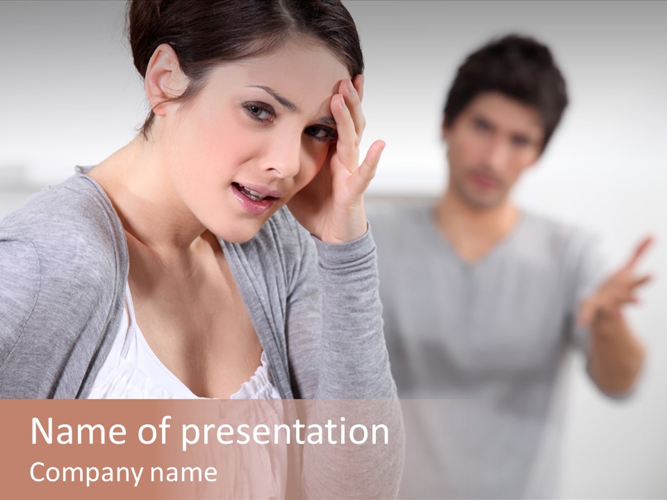 Disappointment Relationship Anger PowerPoint Template