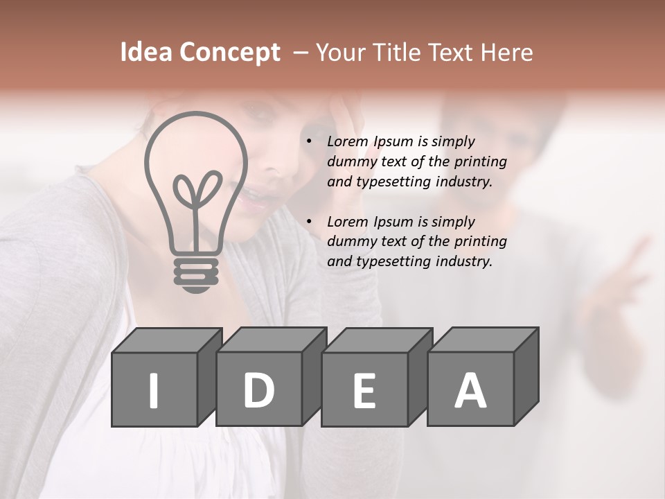 Disappointment Relationship Anger PowerPoint Template