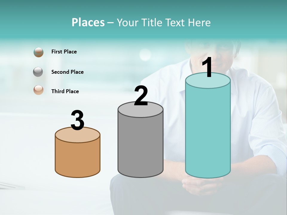 Caucasian Collar Businessman PowerPoint Template