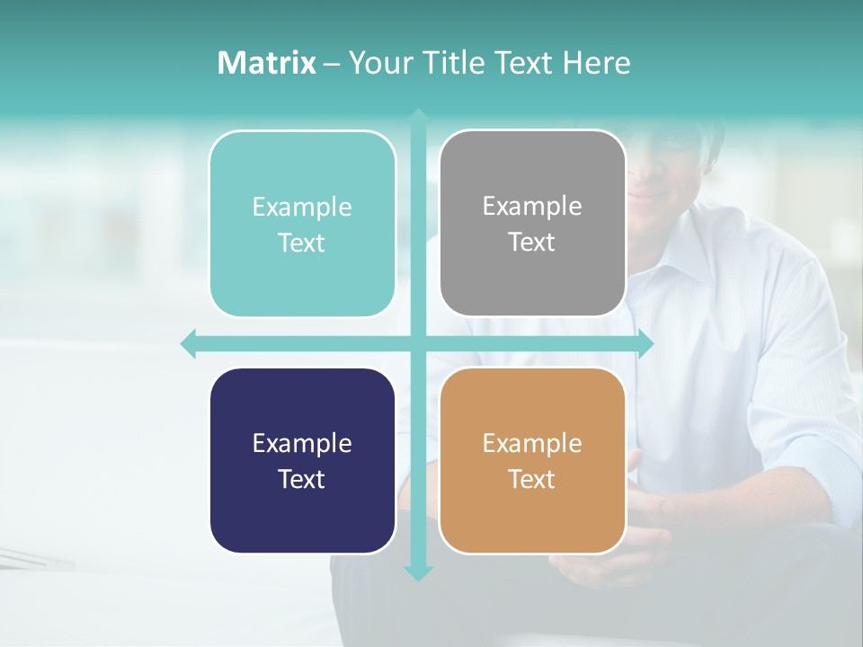 Caucasian Collar Businessman PowerPoint Template