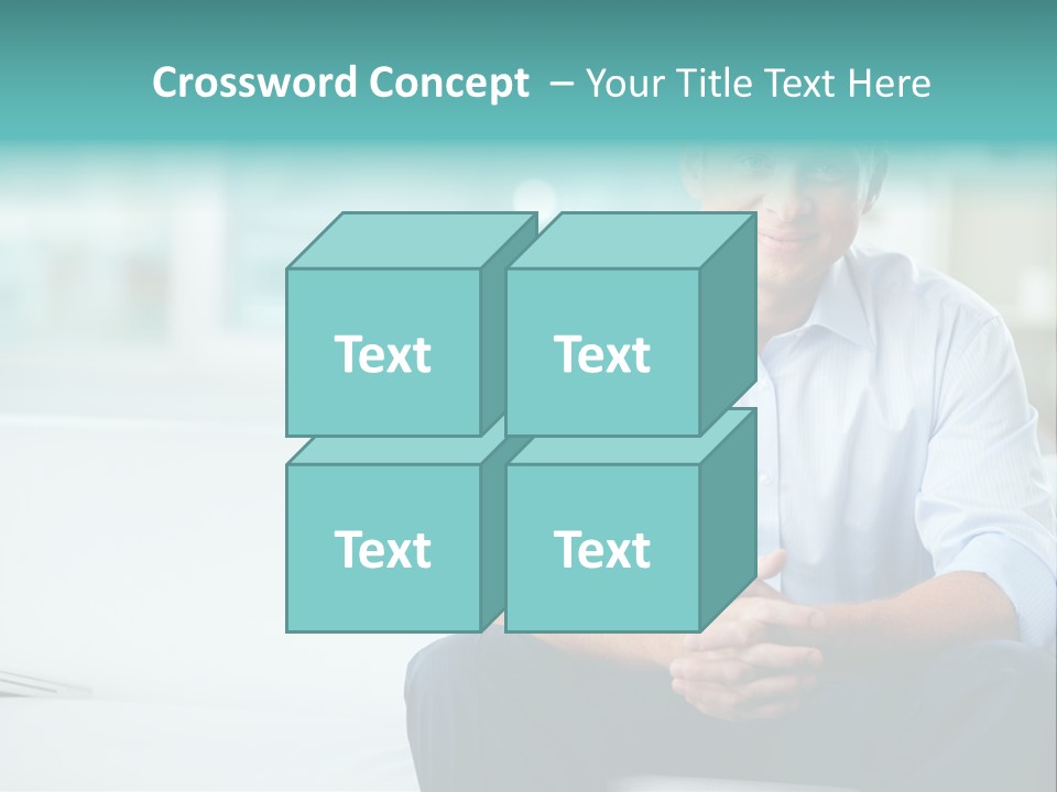 Caucasian Collar Businessman PowerPoint Template