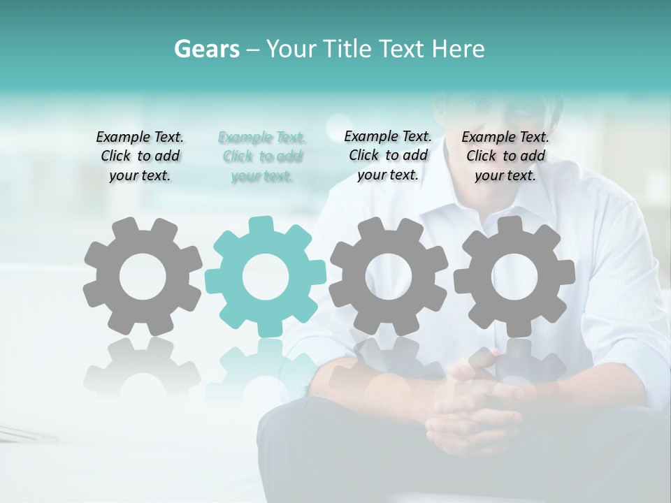 Caucasian Collar Businessman PowerPoint Template