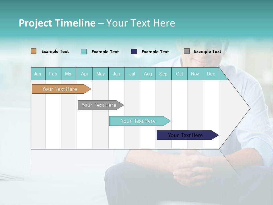 Caucasian Collar Businessman PowerPoint Template
