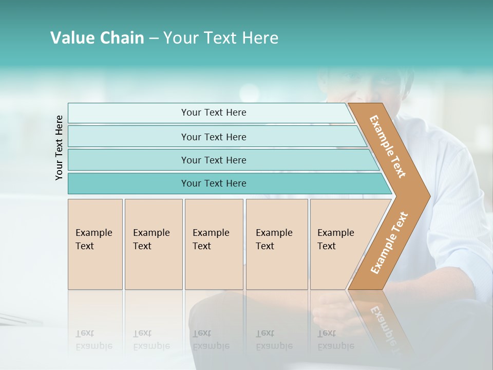Caucasian Collar Businessman PowerPoint Template