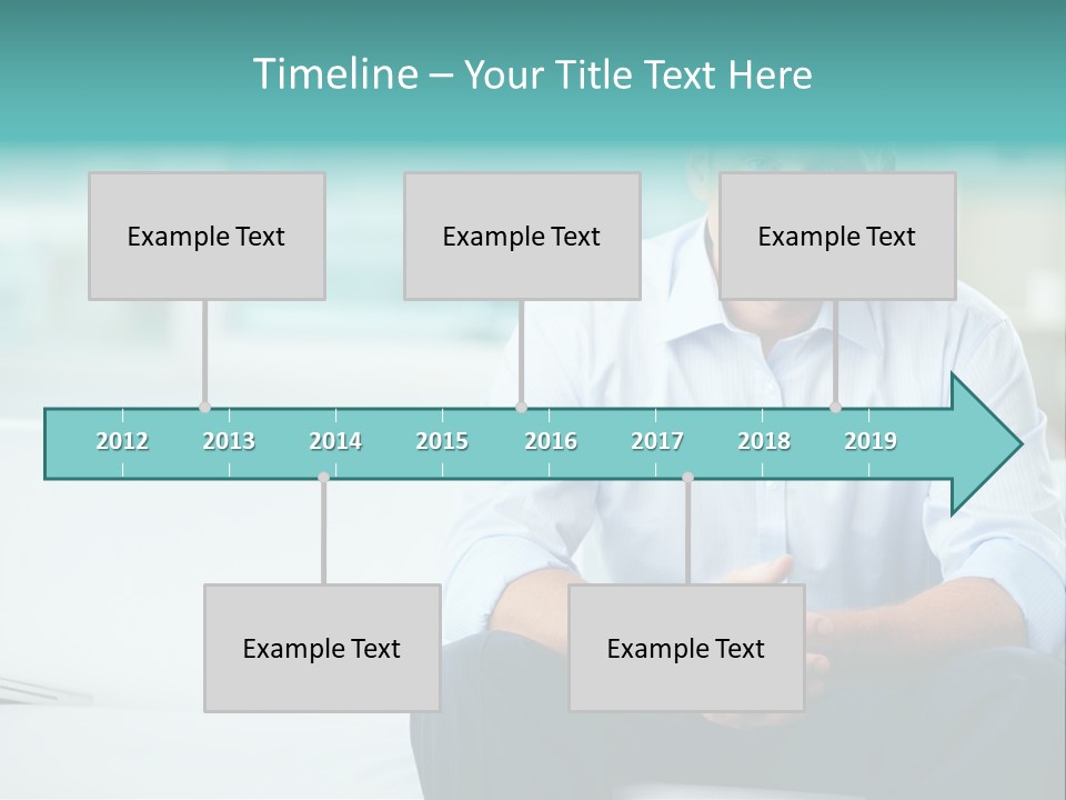 Caucasian Collar Businessman PowerPoint Template