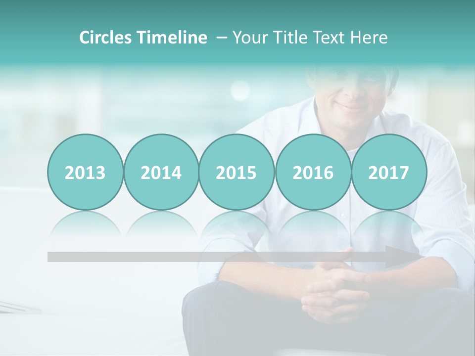 Caucasian Collar Businessman PowerPoint Template