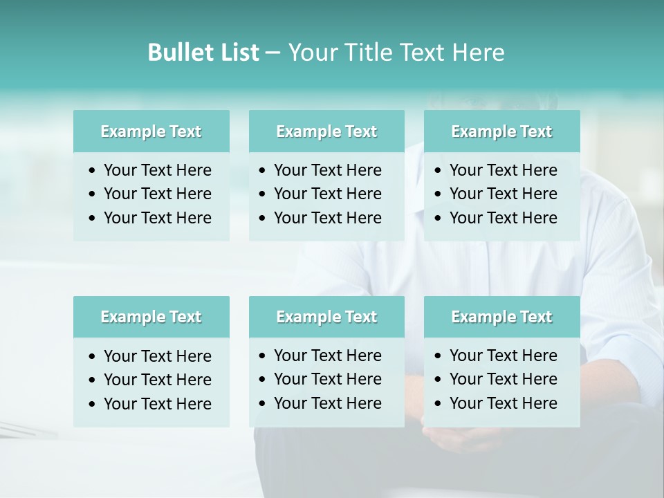 Caucasian Collar Businessman PowerPoint Template