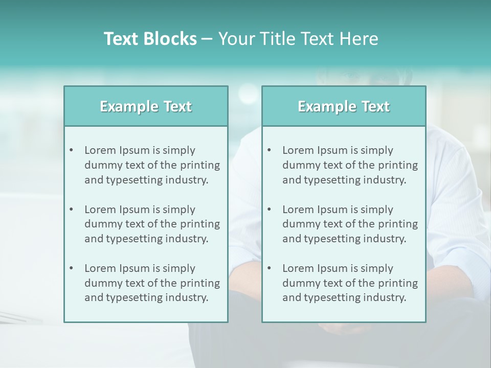 Caucasian Collar Businessman PowerPoint Template
