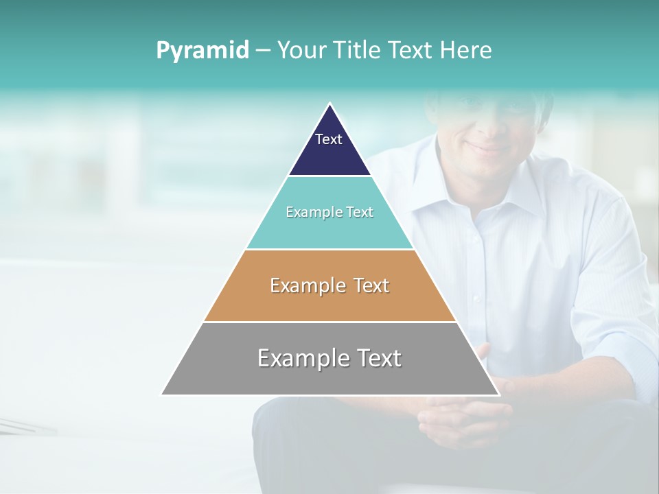 Caucasian Collar Businessman PowerPoint Template