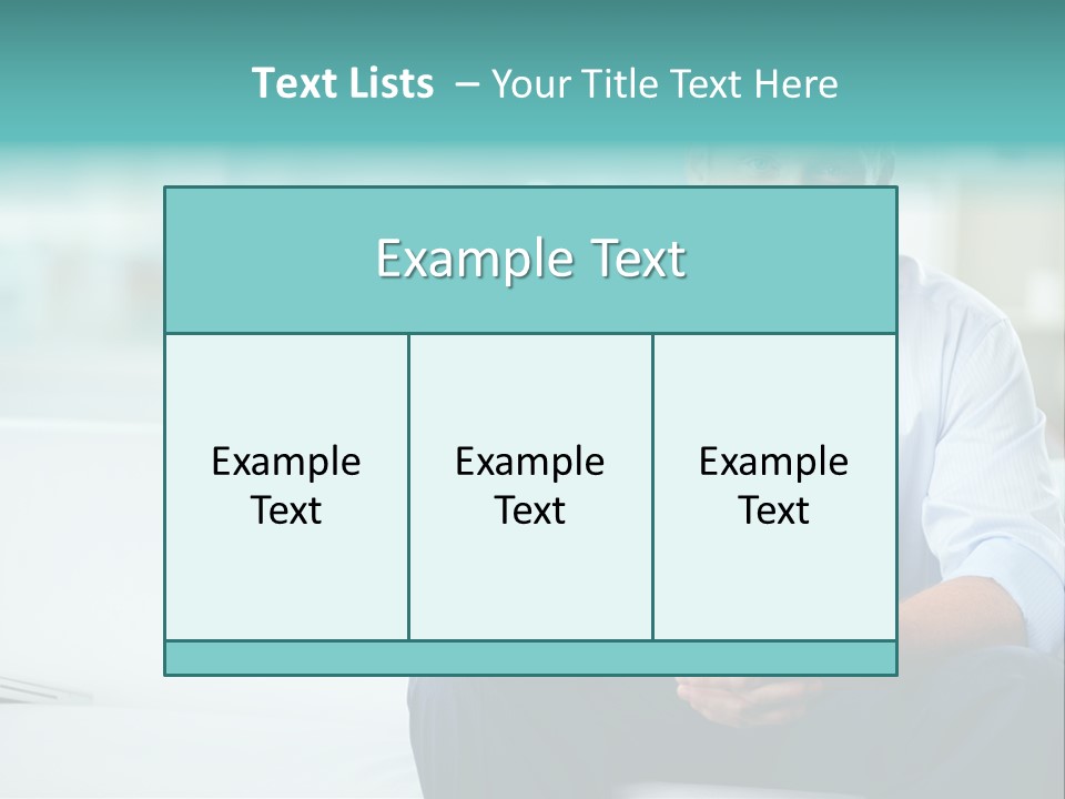 Caucasian Collar Businessman PowerPoint Template