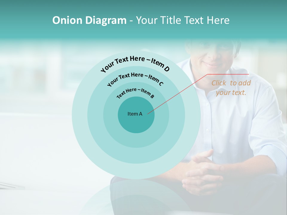 Caucasian Collar Businessman PowerPoint Template