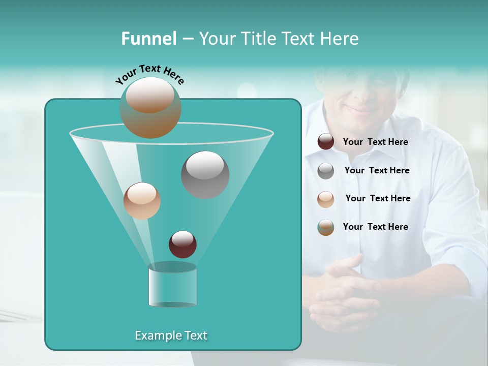 Caucasian Collar Businessman PowerPoint Template